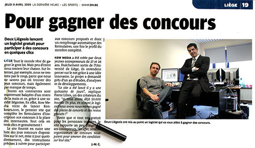 Article de la DH